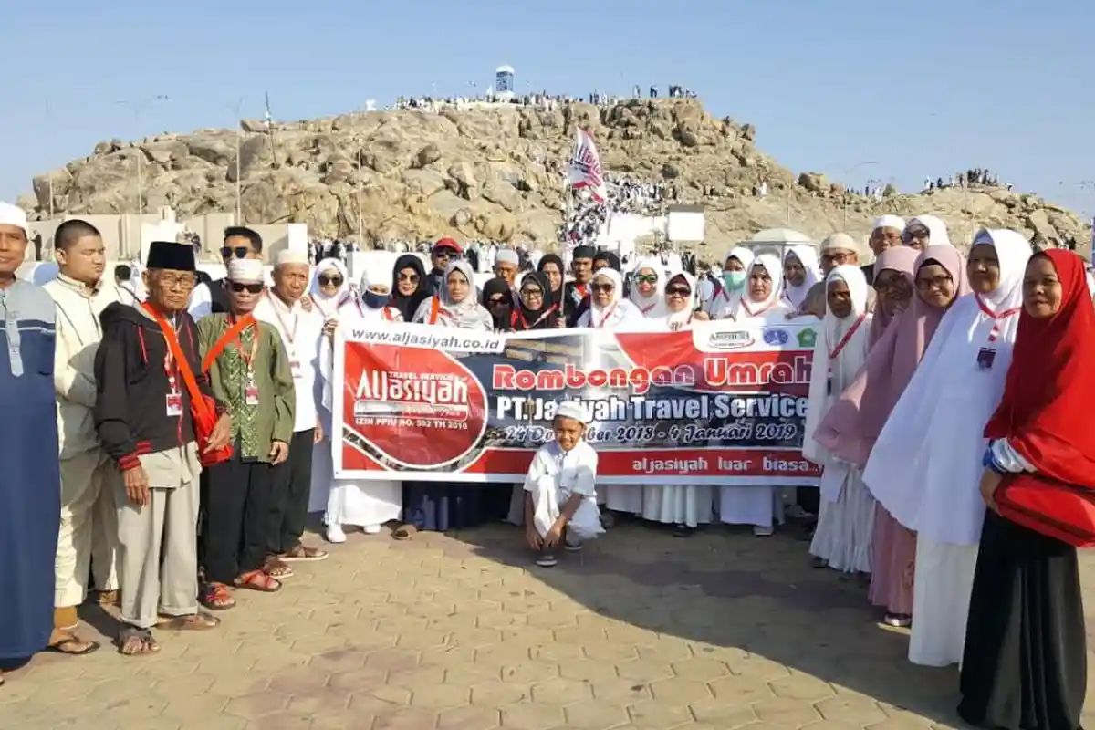 Jamaah Umrah Al Jasiyah Ziarah di Padang Arafah