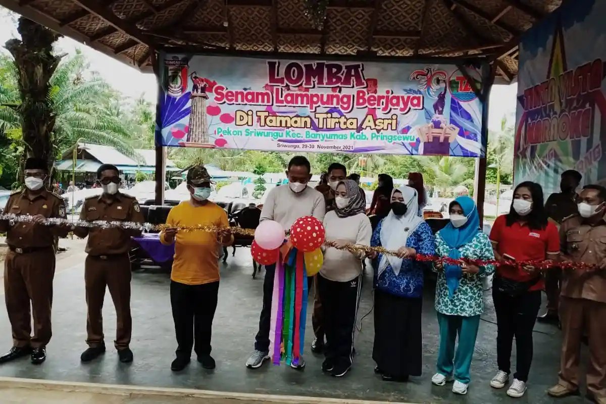 Peringati Hari Guru, Pokdarwis di Pringsewu Gelar Senam Lampung Berjaya