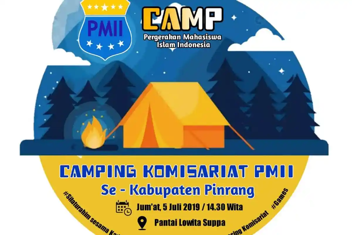 Pasca Konfercab, PMII Pinrang Konsolidasikan Pengurus Komisariat Lewat Camping
