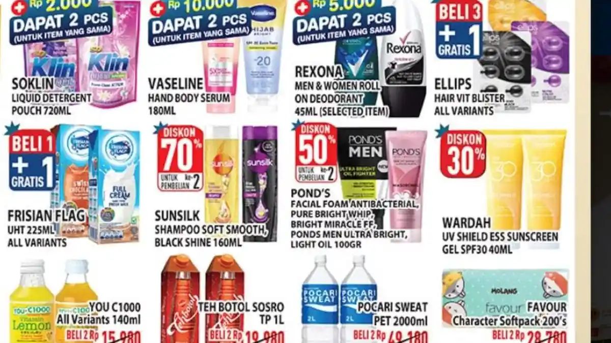 PROMO Hypermart Besok 2 April 2024 Banting Harga: Ellips Beli 3 Gratis 1, Wardah SS Disc 30 Persen