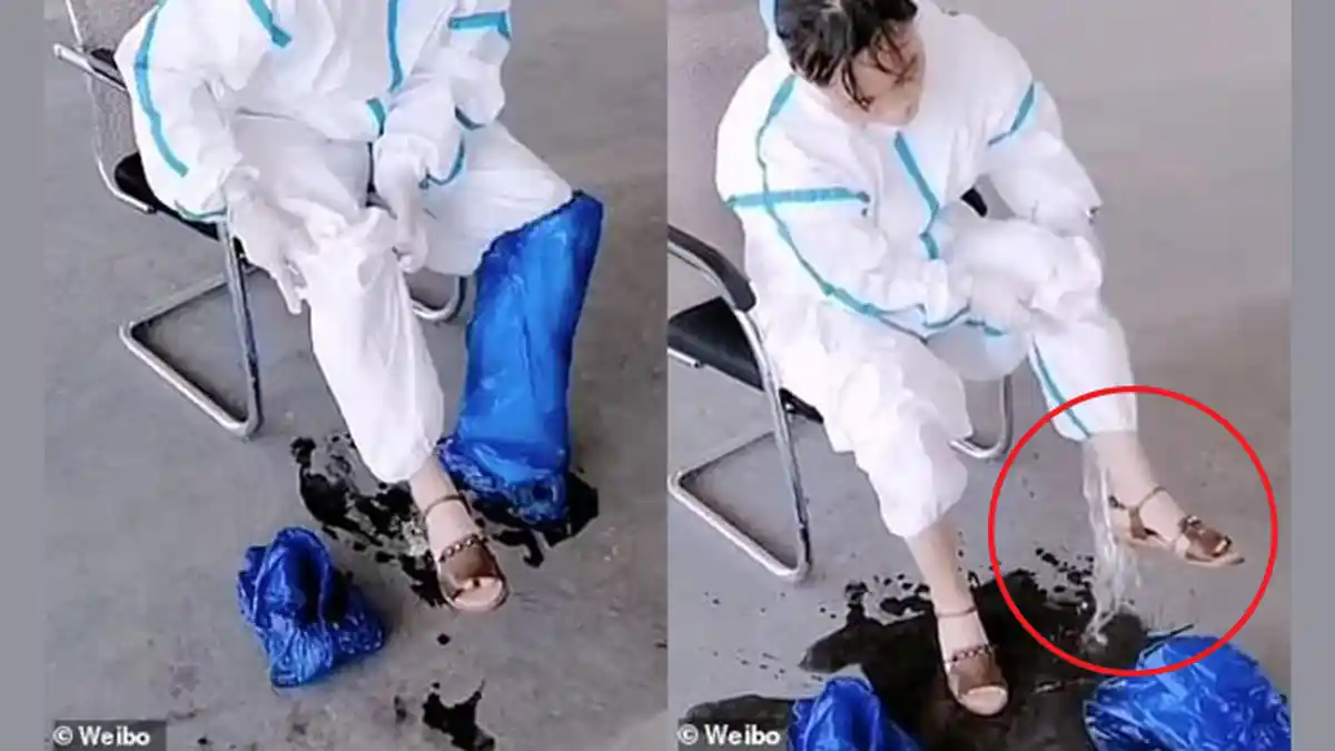 Viral Keringat Kerja Keras Bercucuran dari Wanita yang Buka Pakaian APD, Jadi Sorotan Netizen China