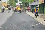 Dinas PUPR Nganjuk Rampung Perbaiki Dua Ruas Jalan Strategis di Kecamatan Prambon