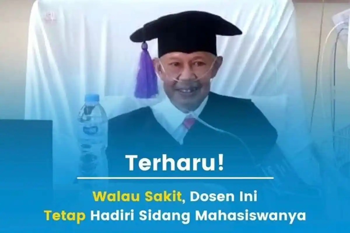 Viral Dosen Unpad Hadiri Sidang Mahasiswa saat Dirawat di ICU karena Covid-19, Pakai Selang Oksigen