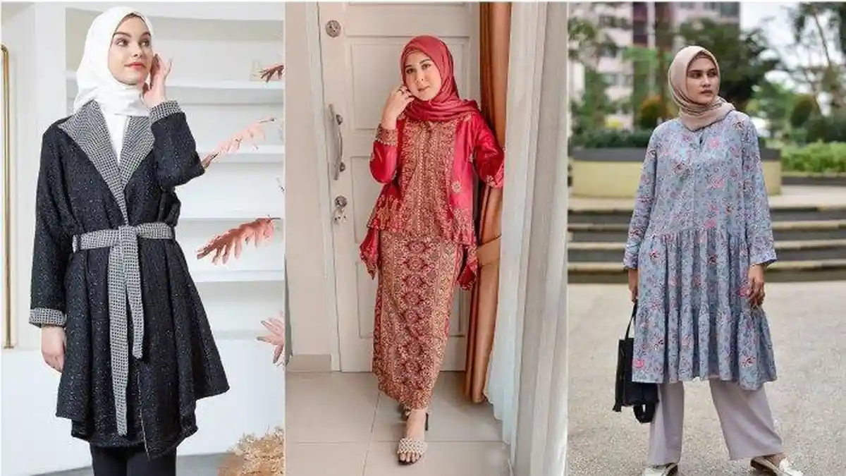 Inspirasi Baju Muslim untuk Lebaran - Tunik, Long Outer, Abaya hingga Kebaya Modern
