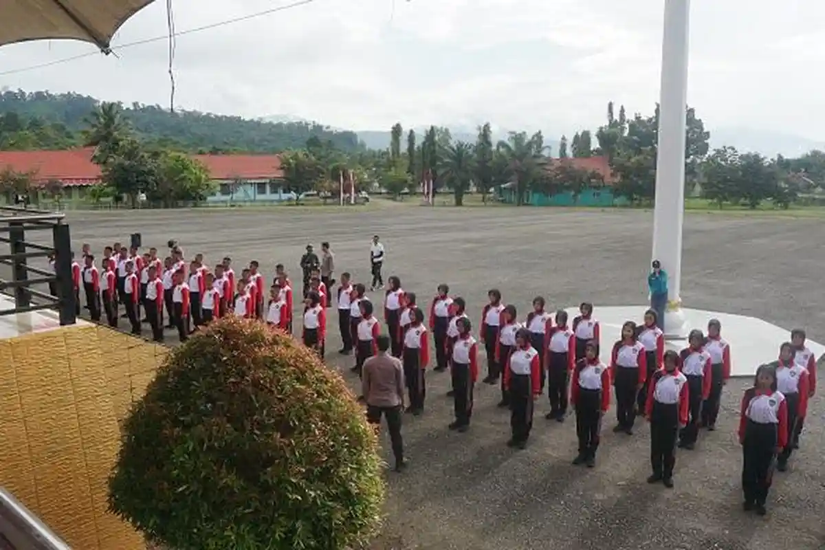 Persiapan Paskibraka HUT ke-80 RI di Konawe Utara, 65 Siswa SMA Latihan Intensif Selama 18 Hari