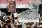 Aksi Solidaritas Muslim Uighur 