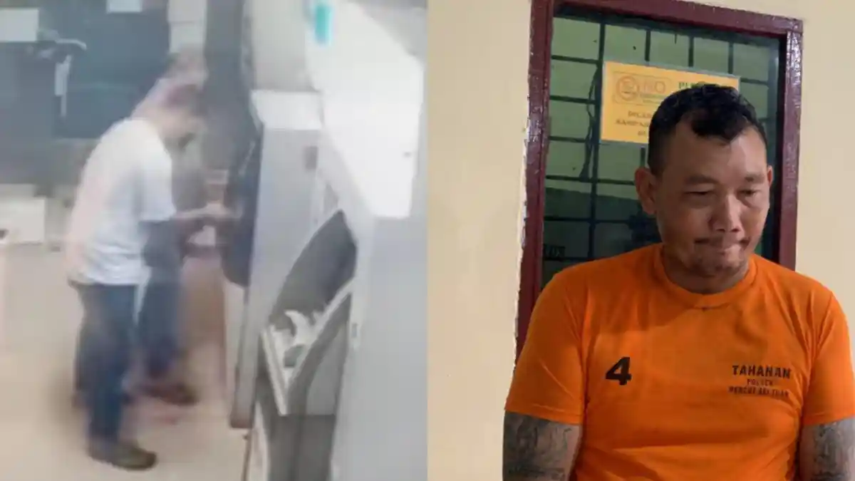 TAMPANG Pelaku Penipuan di Mesin ATM, Sempat Kuras Uang Puluhan Juta dan Beli Motor