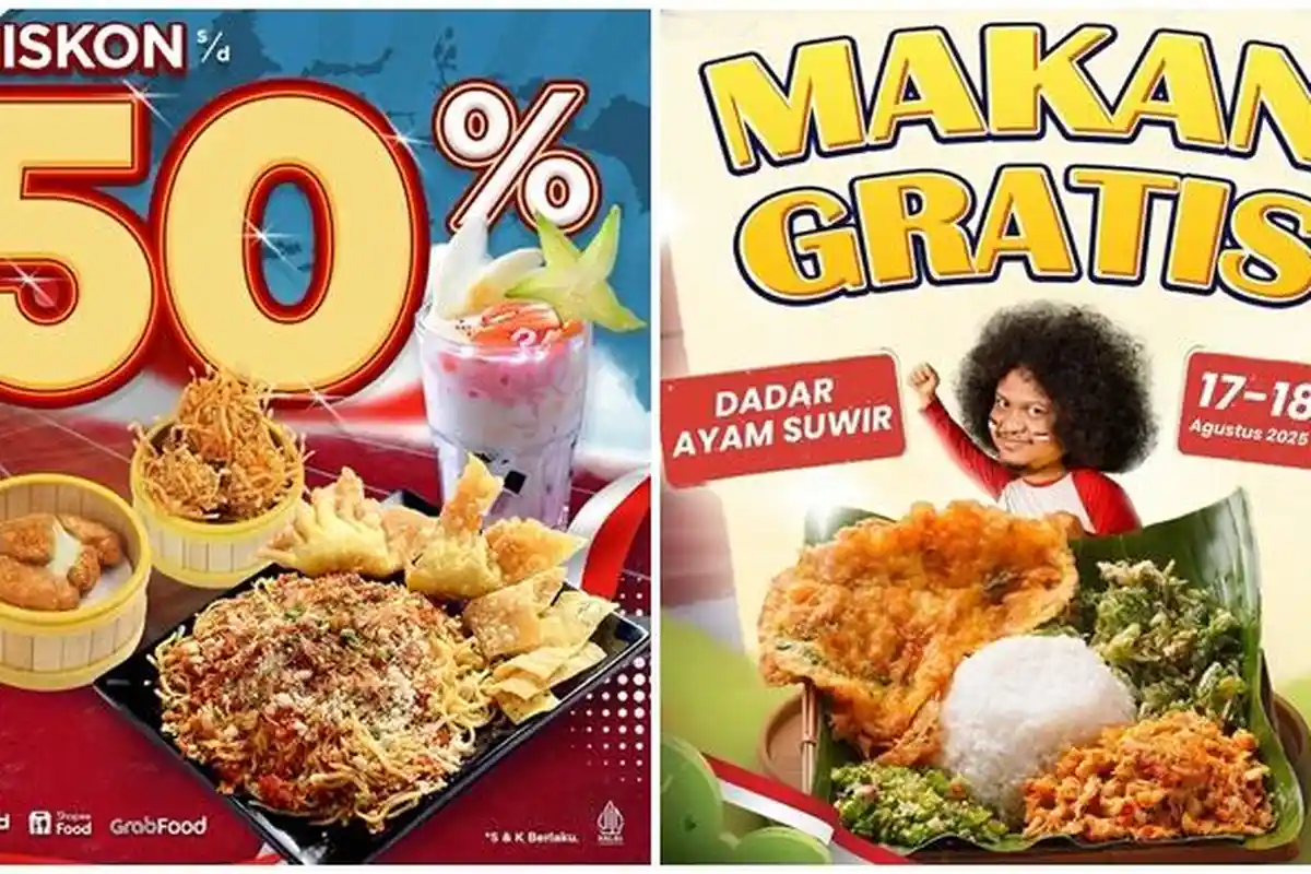 Daftar Promo Kuliner HUT ke-80 RI di Kota Balikpapan, Ada Mie Gacoan hingga Dadar Beredar!