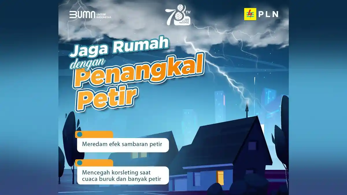 PLN Batam Ingatkan Warga Waspada Sambaran Petir, Cabut Perangkat Elektronik Saat Hujan Lebat - Tribunbatam.id