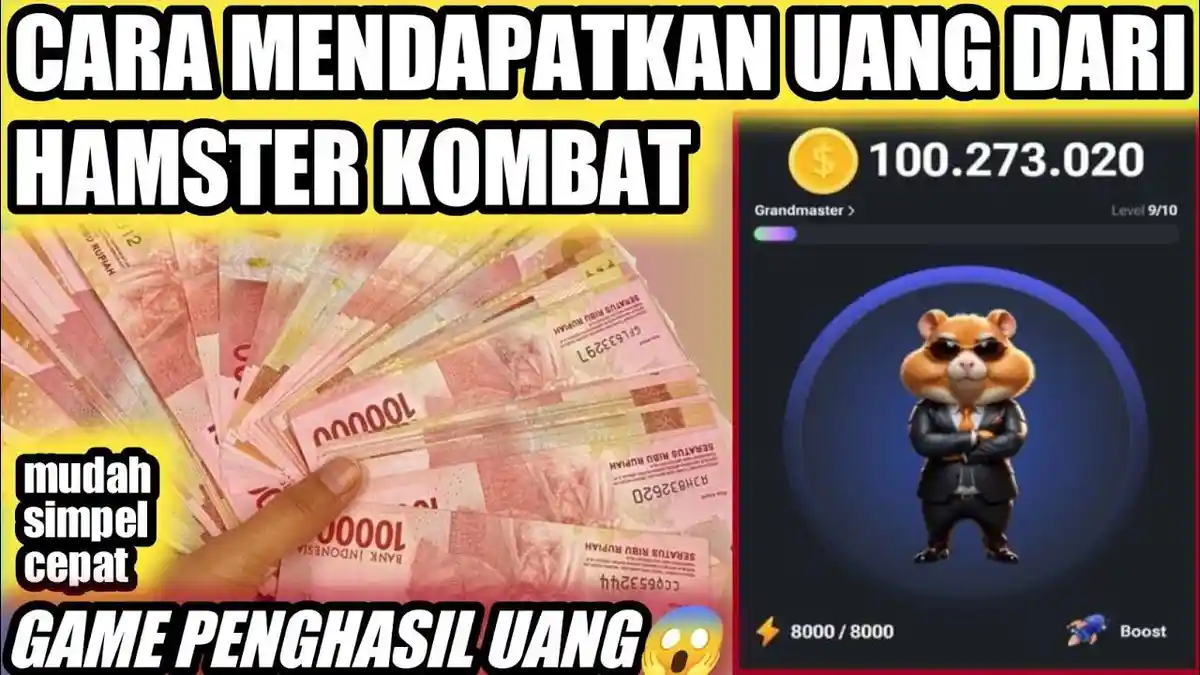 Cara Menghasilkan Uang dari Game Hamster Kombat yang Viral di Telegram dan Cara Mencairkan Saldo