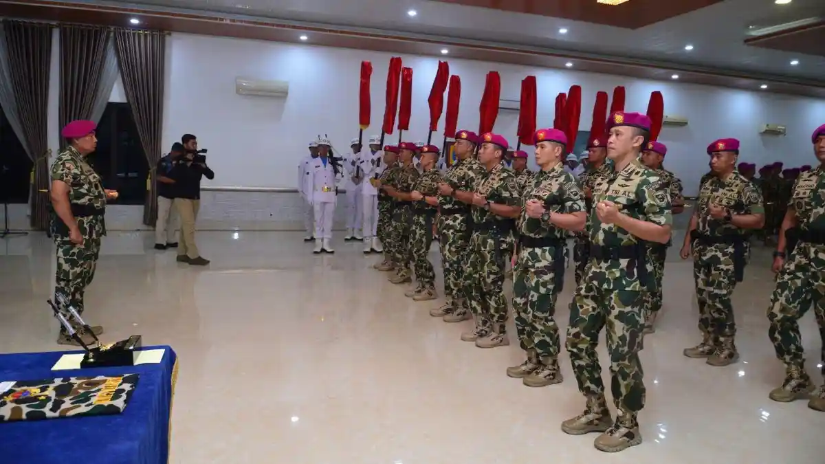 Panglima Korps Marinir Resmi Bekukan 14 Batalyon Pertahanan Pangkalan