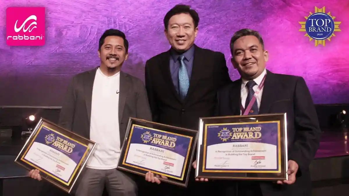 Gokil! Rabbani Sabet Tiga Award Top Brand 2019
