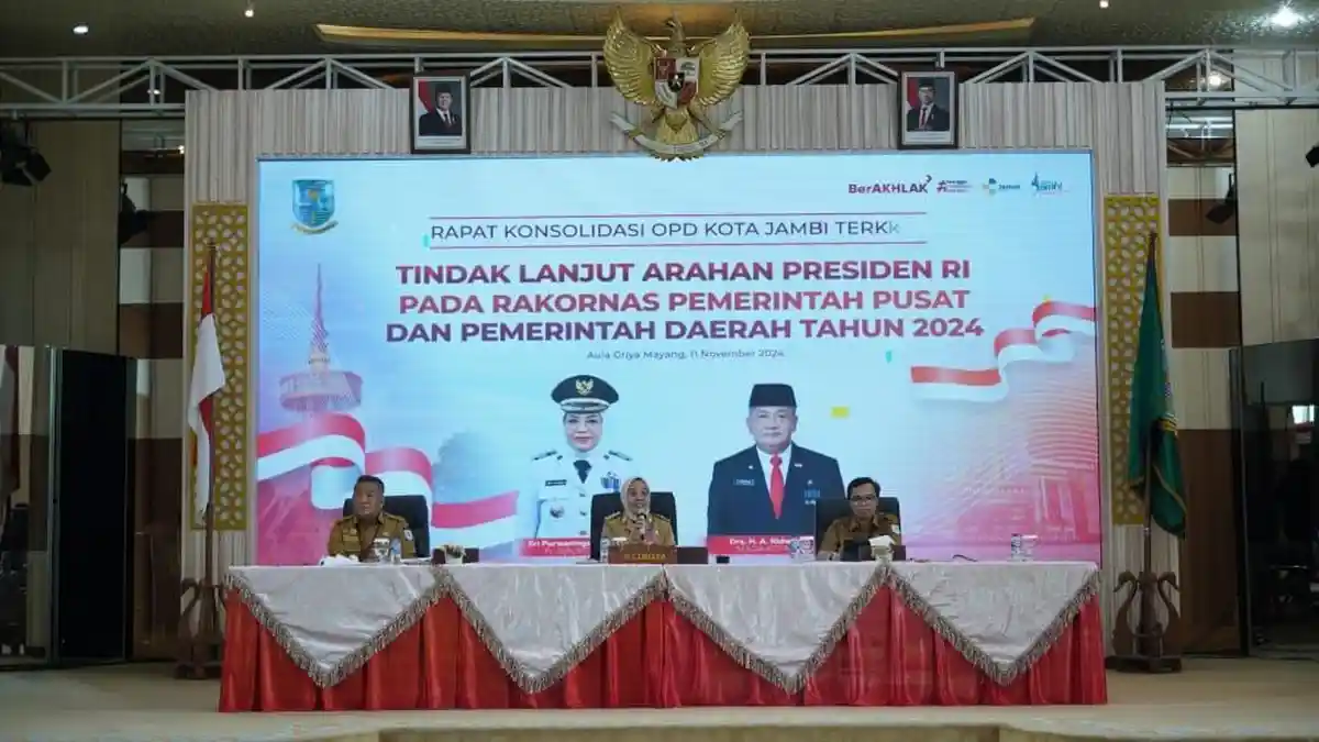 Tindaklanjuti Arahan Presiden, Pj Wali Kota Jambi Kumpulkan Jajaran Siapkan Implementasi Asta Cita