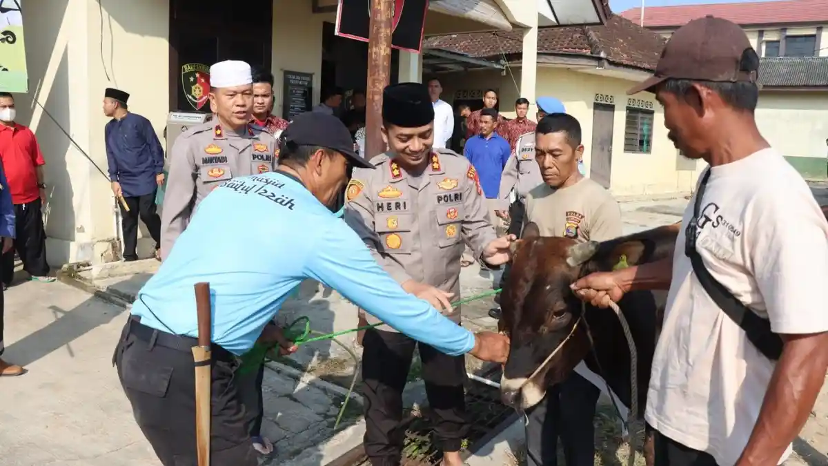 Jajaran Polda Lampung Tingkatkan Persaudaraan Lewat Kurban