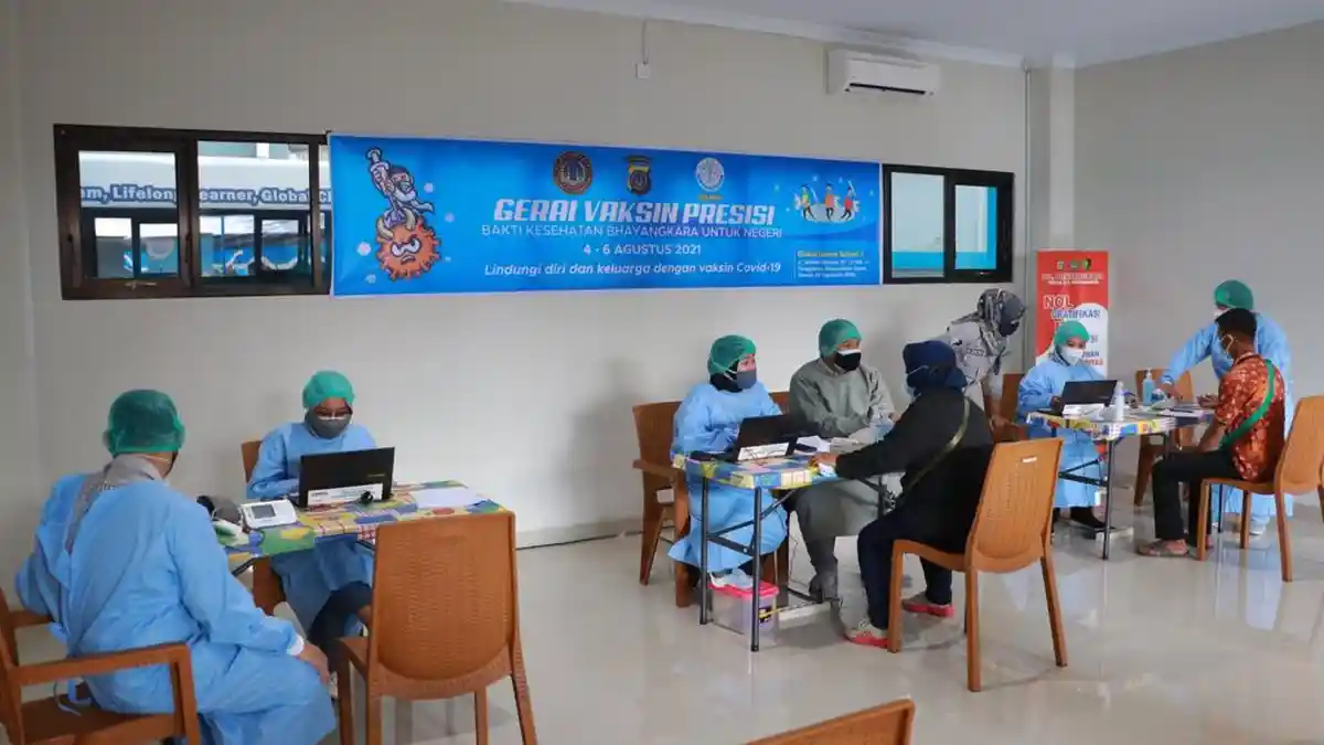 Polda DIY Targetkan 600 Dosis Vaksin dan Salurkan 850 Kg Beras