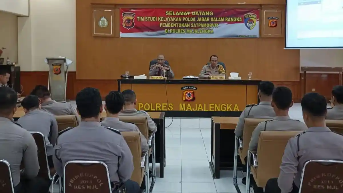 Tim Studi Kelayakan Polda Jabar Kaji Pembentukan Satuan Pengamanan Obyek Vital di Majalengka