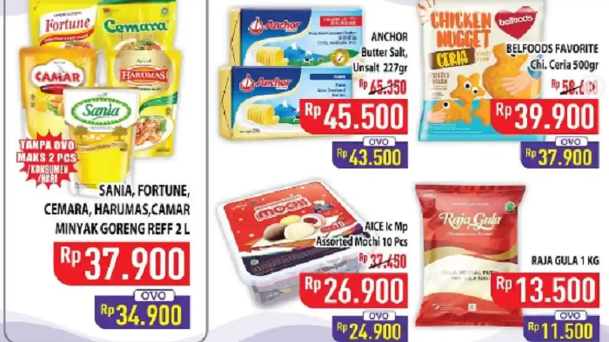 Promo Hypermart 21 Juli 2022, Minyak Turun, Buah-buahan Susu & Daging Ayam Irit, Ada Potongan OVO