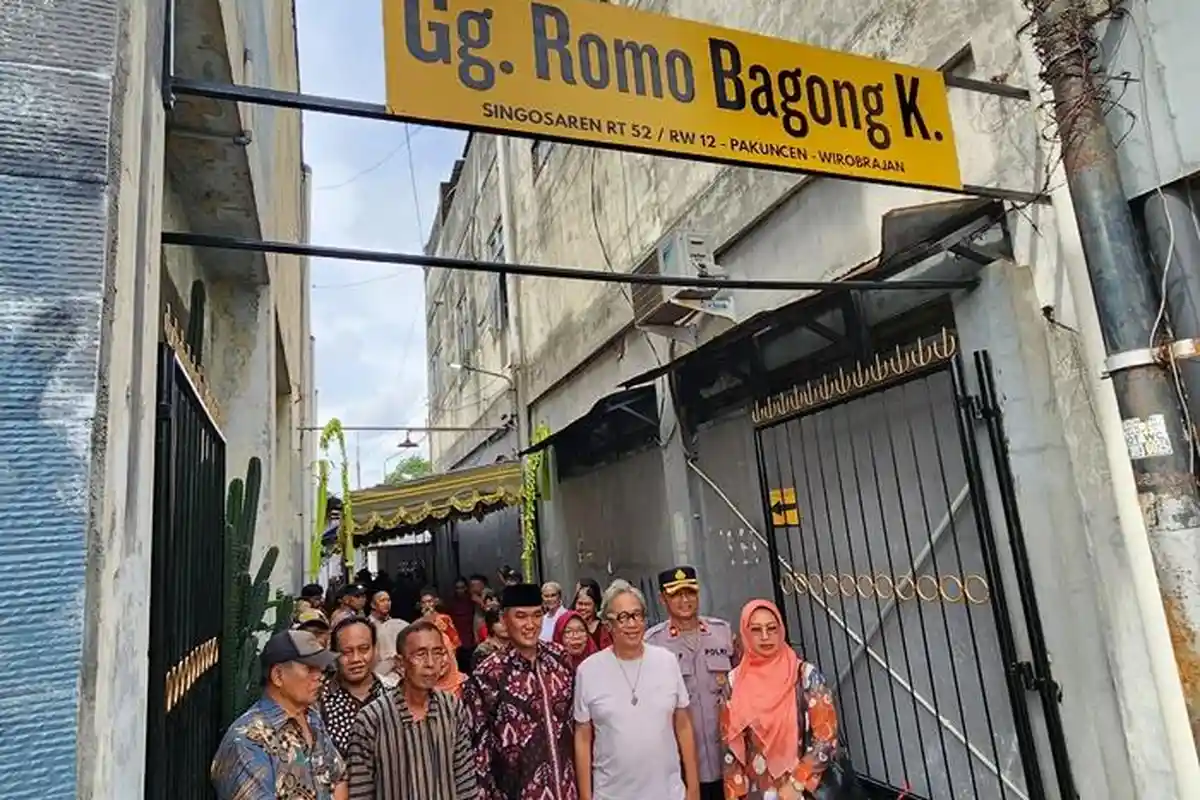 Abadikan Jasa Sang Maestro, Bagong Kussudiarja Resmi Jadi Nama Gang di Singosaren Jogja