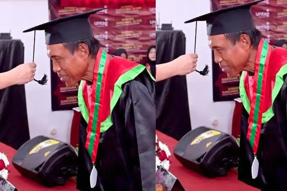 Lulus SMA Jadi Kernet hingga Buruh, Mbah Suriyono Akhirnya Jadi Sarjana, Jual Kambing untuk Kuliah