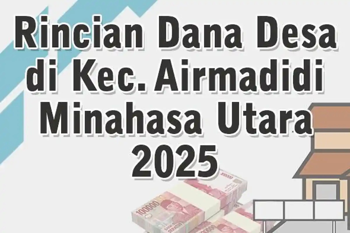 Daftar Rincian Dana Desa di Kecamatan Airmadidi Minahasa Utara 2025