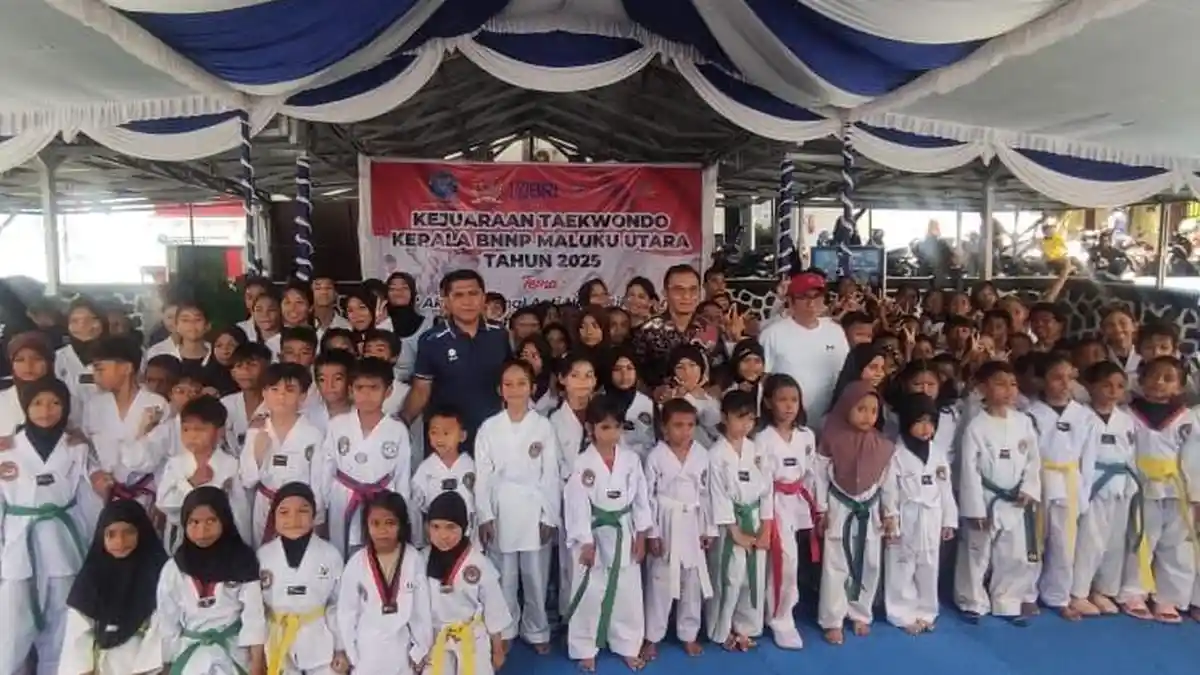 Sambut Hari Sumpah Pemuda, BNN Maluku Utara Gelar Kejuaraan Taekwondo