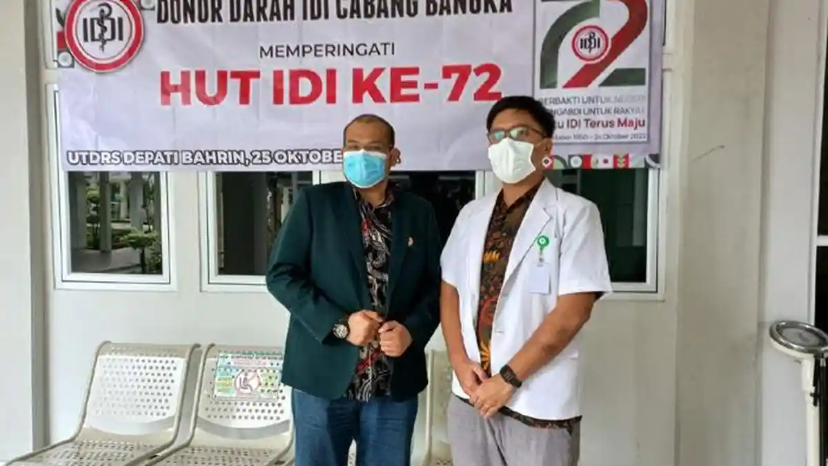 Peringati HUT ke-72, IDI Kabupaten Bangka Gelar Donor Darah