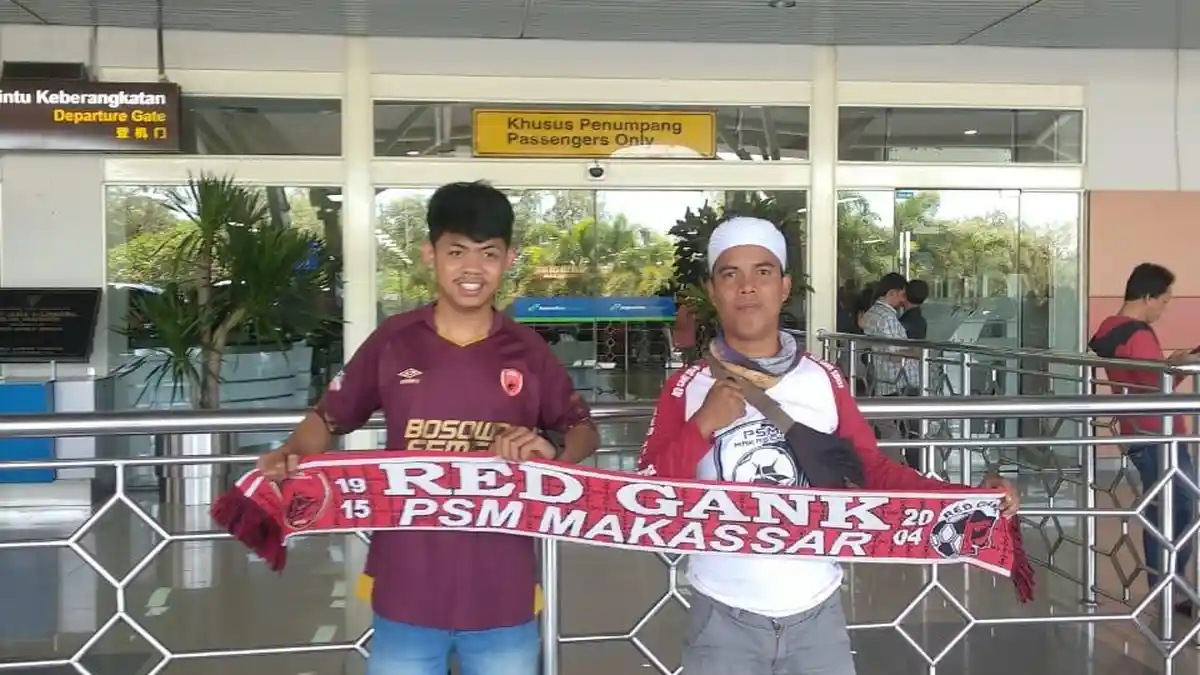 Demi Tim Kebanggaan, Red Gank Sidrap ke Jogja Dukung PSM Makassar
