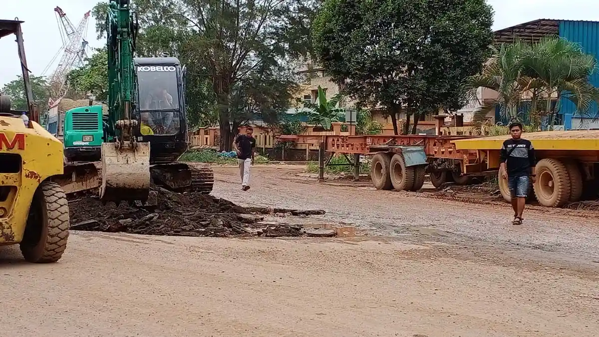Sempat Rusak Parah, Jalan di Batu Ampar Batam Akhirnya Diperbaiki
