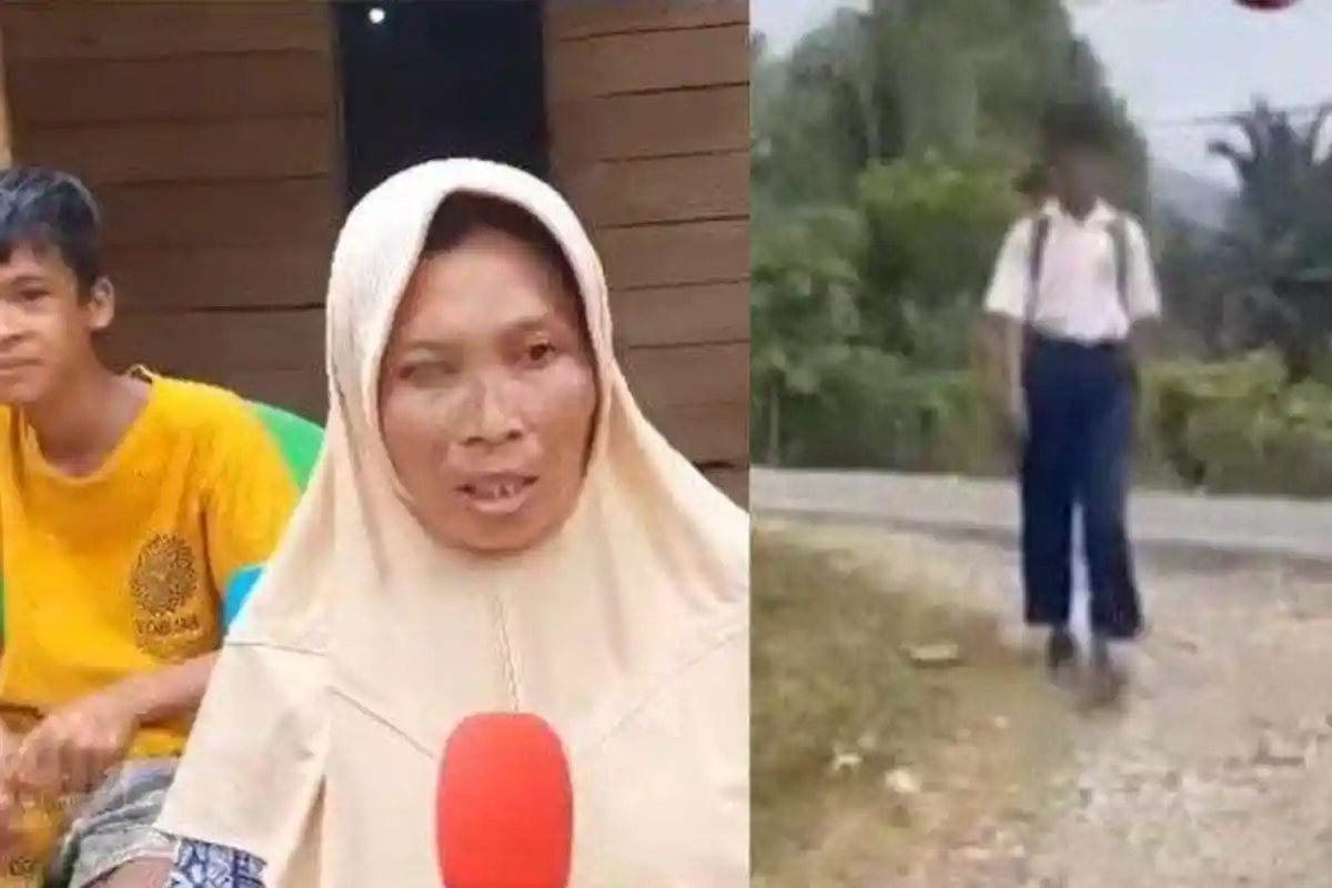 Kisah Faisal Siswa SMP Jalan Kaki 20 KM ke Sekolah, Sepatu Sobek, Tak Punya Uang Saku