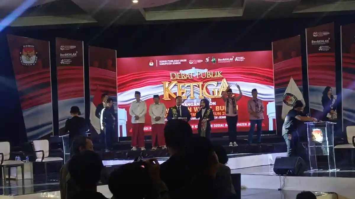 KPU Jember Gelar Debat Ketiga Pilkada di Malam Terakhir Kampanye