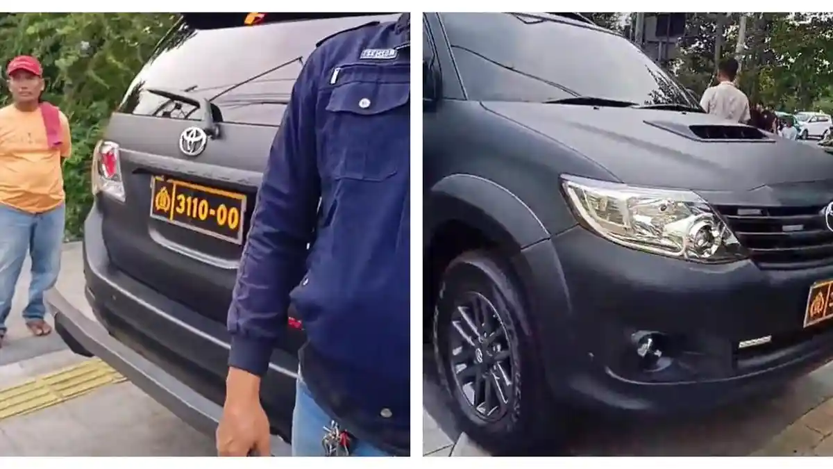 Mertua Beri Hadiah Fortuner, Menantu Iseng Ganti Plat Dinas Polri Palsu Lalu Tabrak Ojol di Jaktim