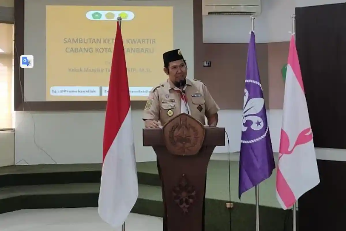 Lantik Mabigus 01-001 dan 01-002 Unilak, Ini Harapan Ketua Kwarcab Kota Pekanbaru