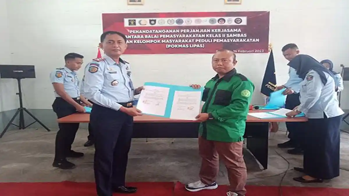 Gegertani Sambas Teken Kerjasama Dengan Bapas Kelas II Sambas