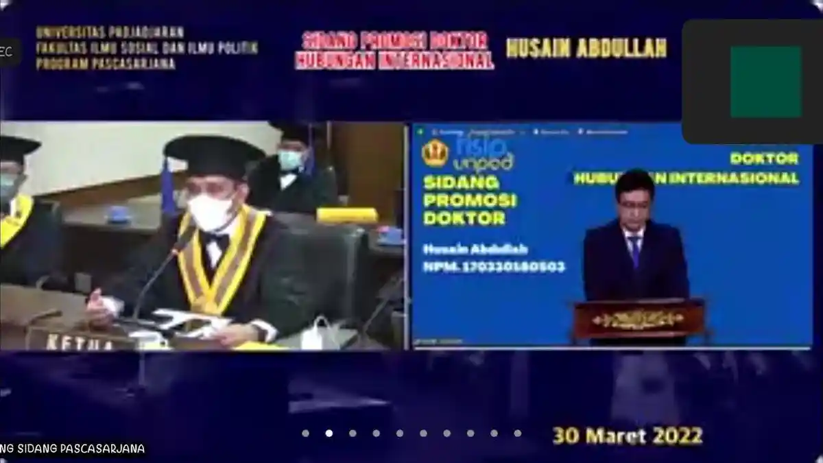 Raih Gelar Doktor, Husain Abdullah Teliti Kepemimpinan JK Dalam Perdamaian Aceh