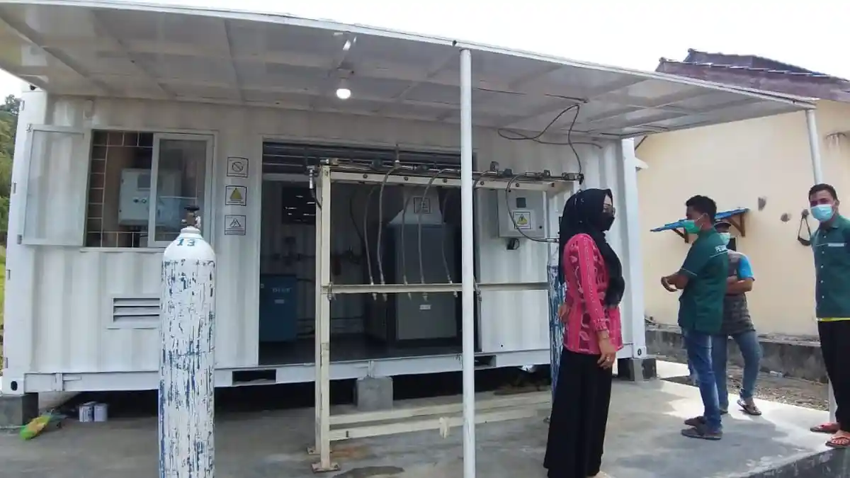 Antisipasi Kelangkaan Oksigen, RSUD Datoe Binangkang Hadirkan Alat Produksi Oksigen