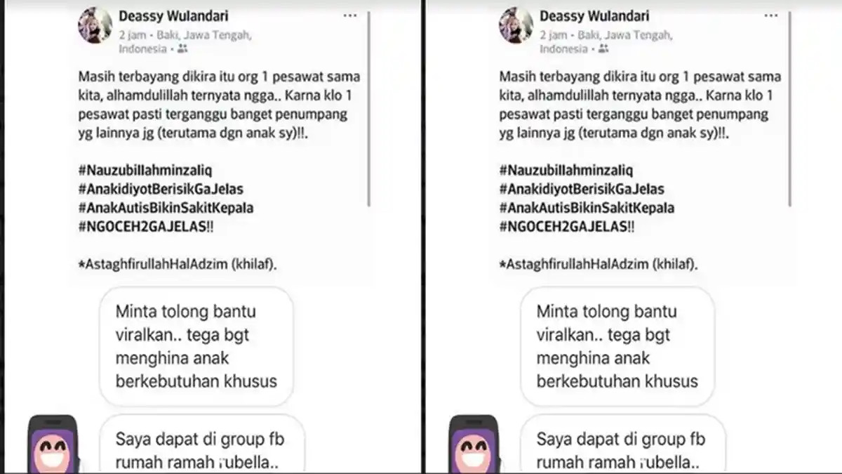 Sadis ! Ibu Muda Ini Tulis Status Hina Anak Autis, Netizen Ramai Katakan ini
