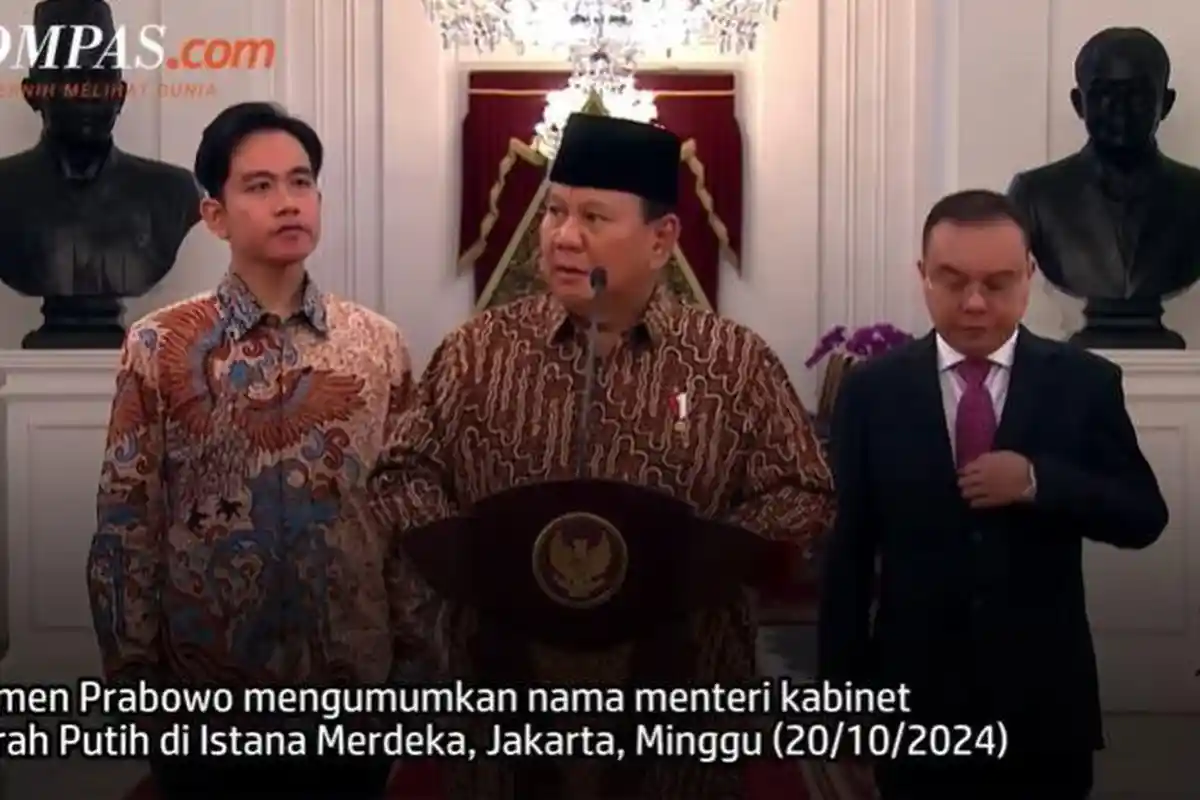 Link Pelantikan Menteri dan Wamen Kabinet Merah Putih Hari Ini Pukul 10.00 WIB