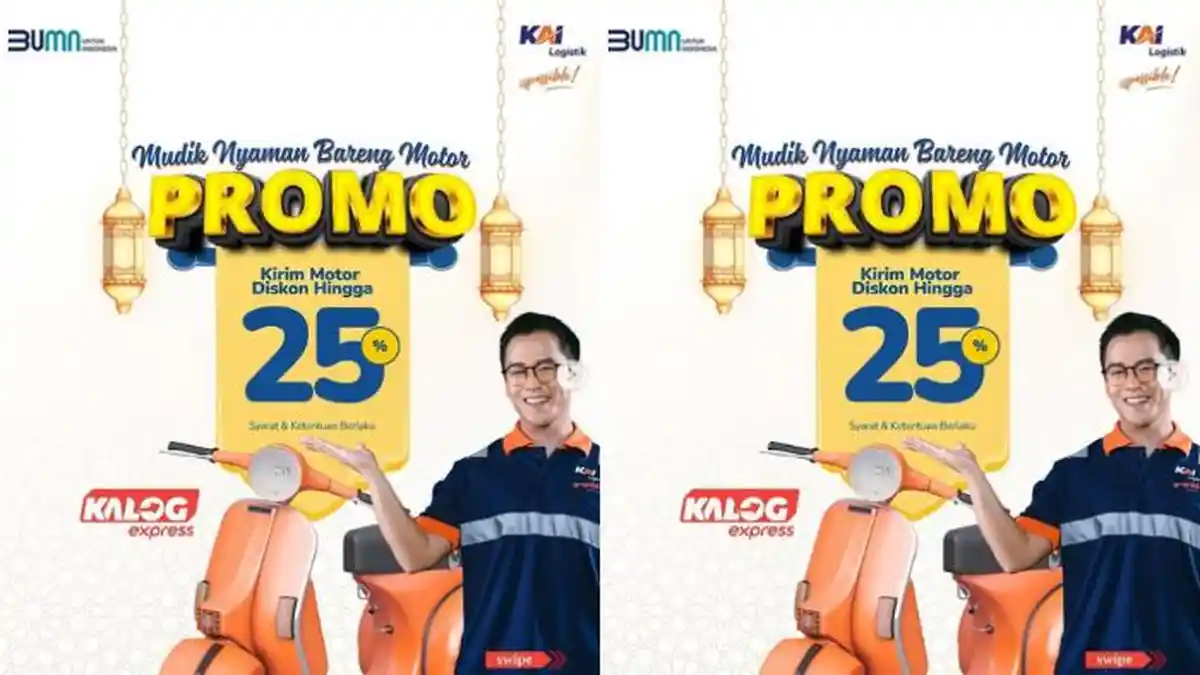 Arus Balik Lebaran, KAI Logistik Beri Diskon Pengiriman Motor, Ini Syarat dan Cara Daftarnya