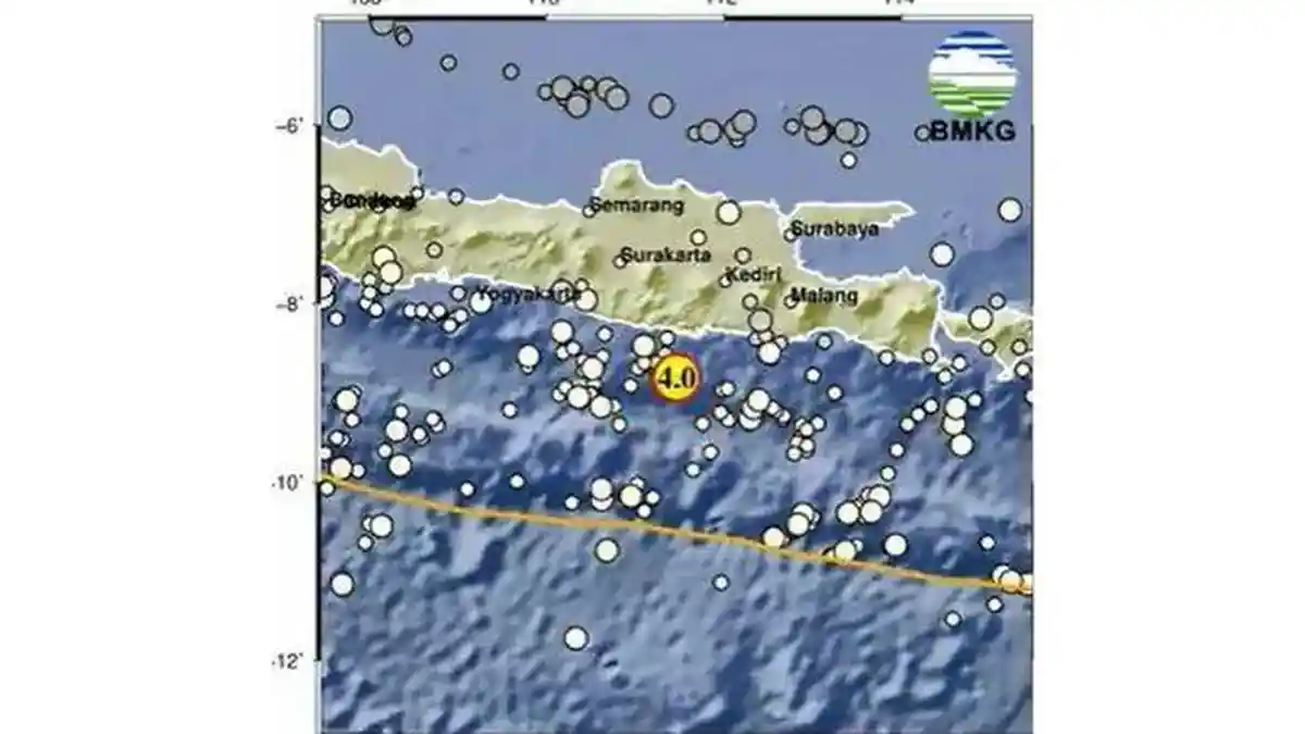 Gempa Pagi Ini Guncang Pacitan Jawa Timur Magnitudo 4,0, Cek Info BMKG