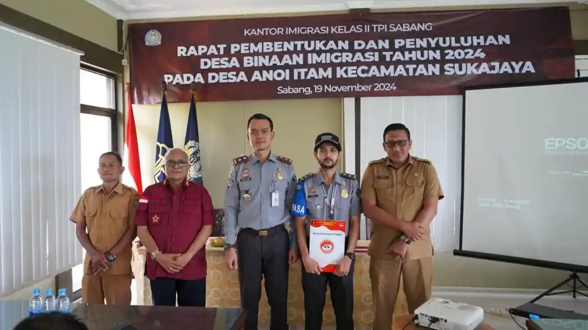 Anoi Itam Sabang Kini Dijadikan Desa Binaan Keimigrasian