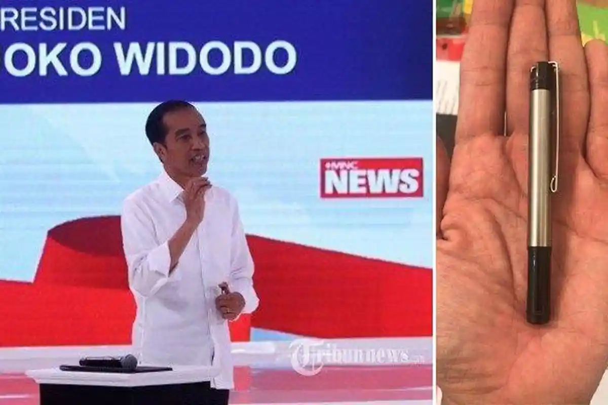 Di TV One Pakar Jelaskan Maksud Jokowi Pegang Pulpen di Debat Capres, Ini Maknanya