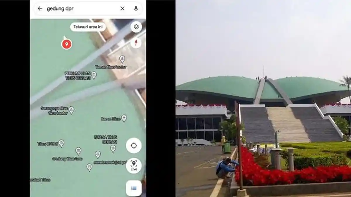 Muncul Nama Aneh Sekitar DPR RI di Google Maps, 'Gedung Tikus' sampai 'Sampah Negara', Kok Bisa?