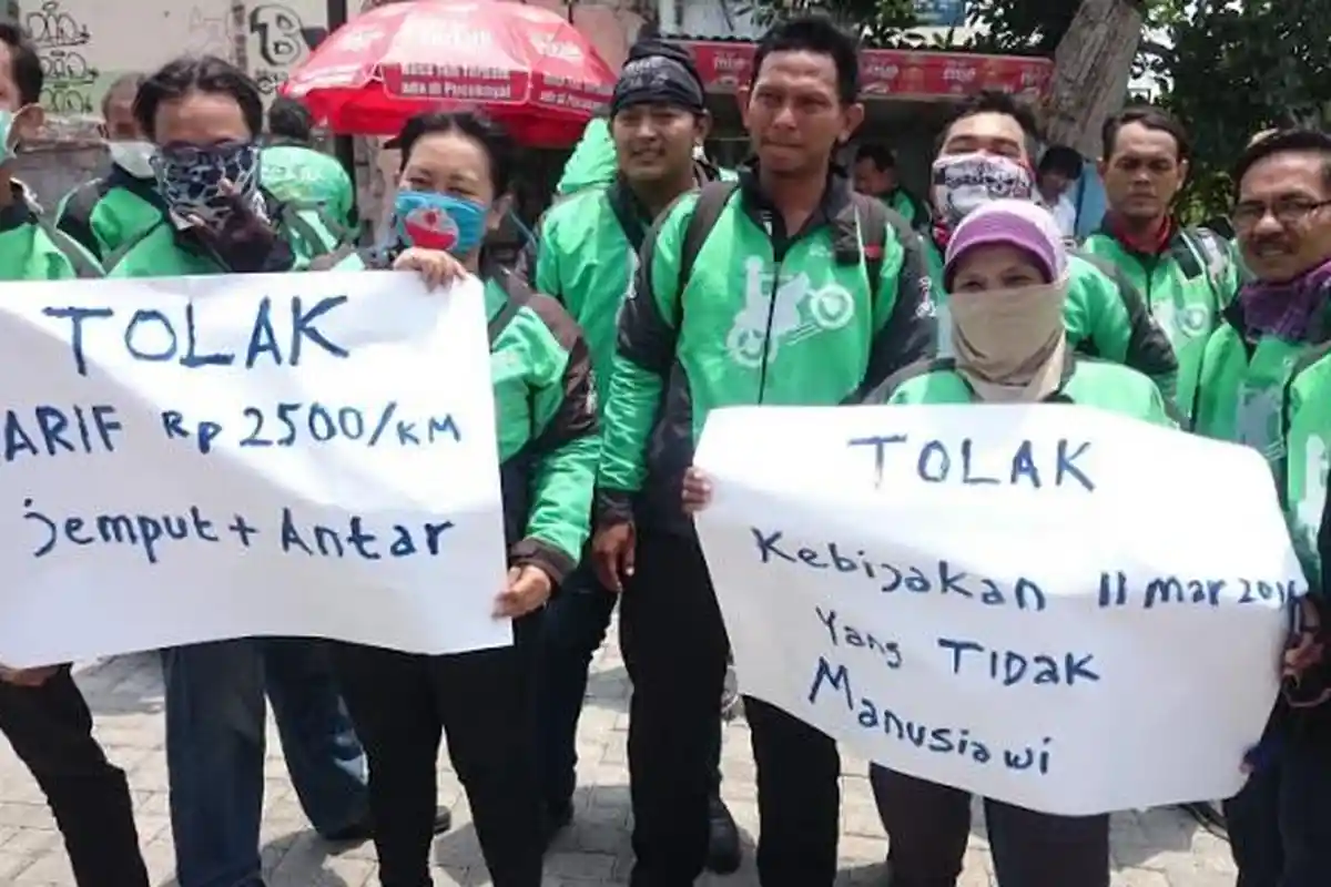 Protes Perubahan Skema Tarif, Mitra Gojek di Palembang Tak Terima Pesanan Penumpang Seminggu