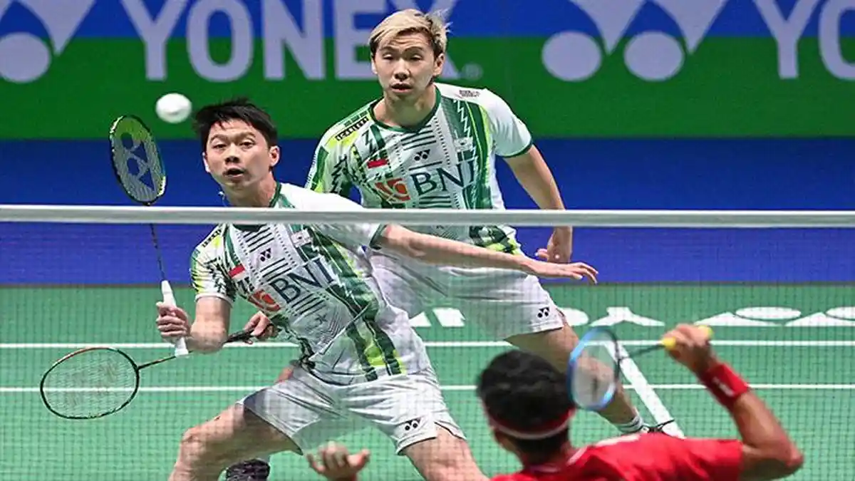 Babak 32 Besar Jepang Open Marcus Fernaldi Gideon/Kevin Sanjaya Sukamuljo Vs Man Wei Chong/Kai Wun