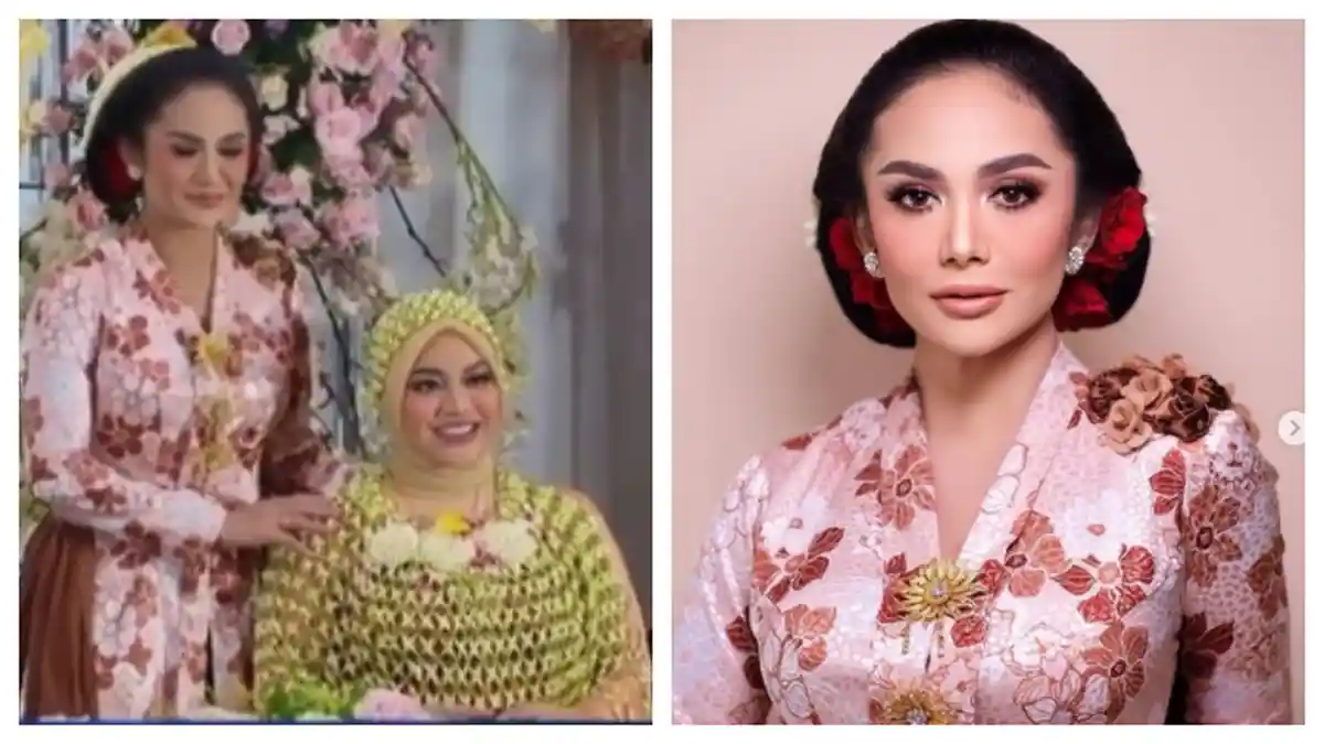 Kenakan Sanggul Ukel Tekuk, Begini Cantiknya Krisdayanti di Acara 7 Bulanan Aurel Hermansyah