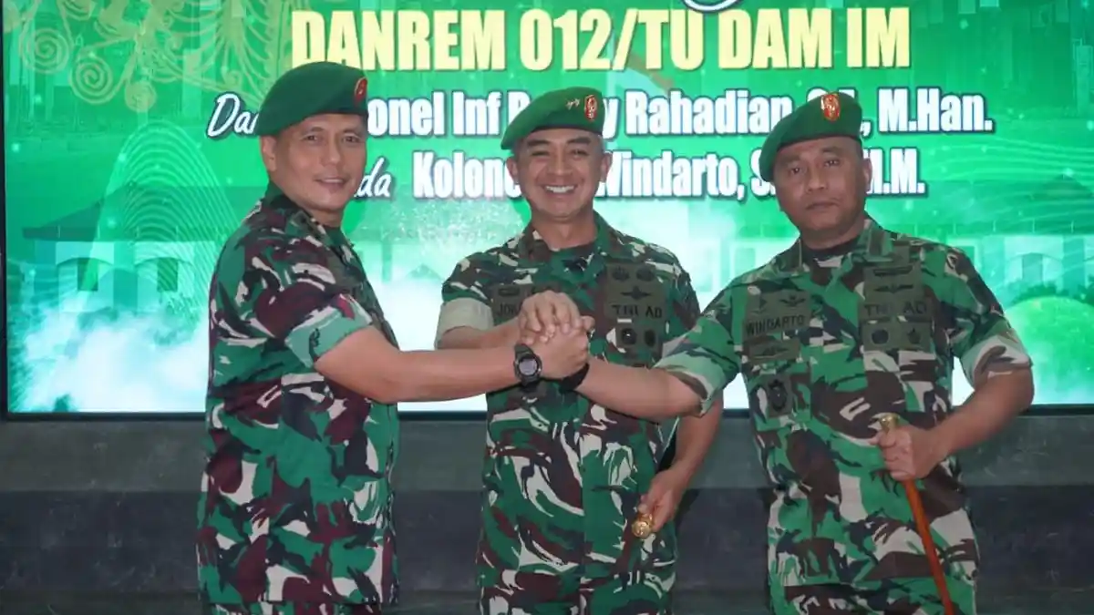 Pangdam IM Pimpin Sertijab Sejumlah Pejabat, Mulai dari Aster Kasdam hingga Danrem