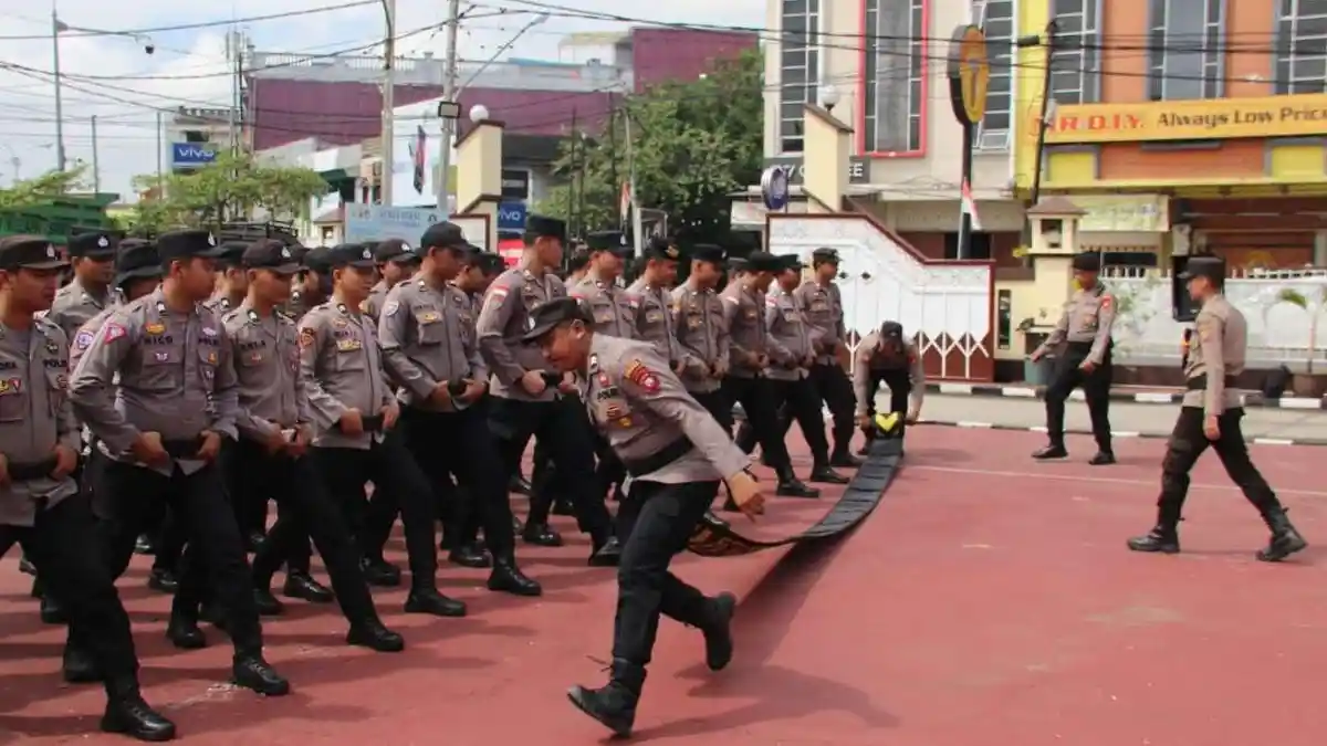 Polres Sanggau Asah Kesiapan Dalmas Hadapi Potensi Unjuk Rasa