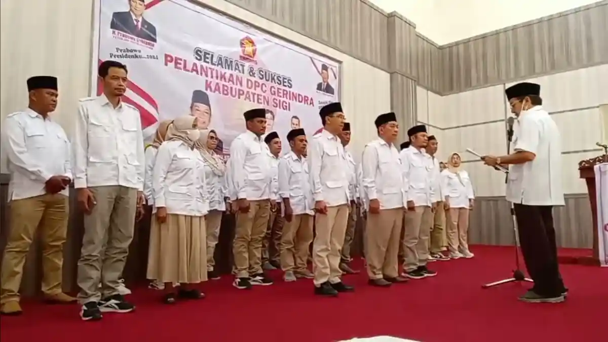 Pengurus DPC Partai Gerindra Sigi Dilantik, Jamaludin L Nusu Pimpinannya