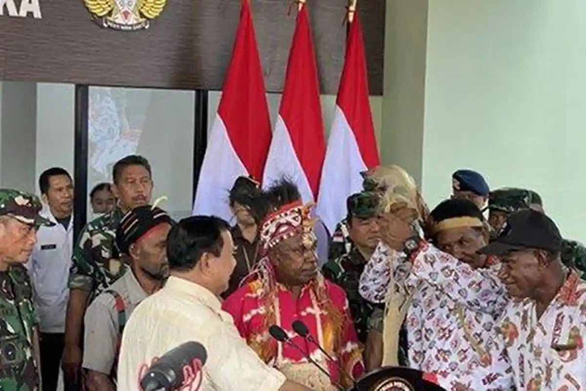 Menhan Prabowo Resmikan Rumah Sakit di Timika Papua, Anggota TNI Bisa Berobat di Sana