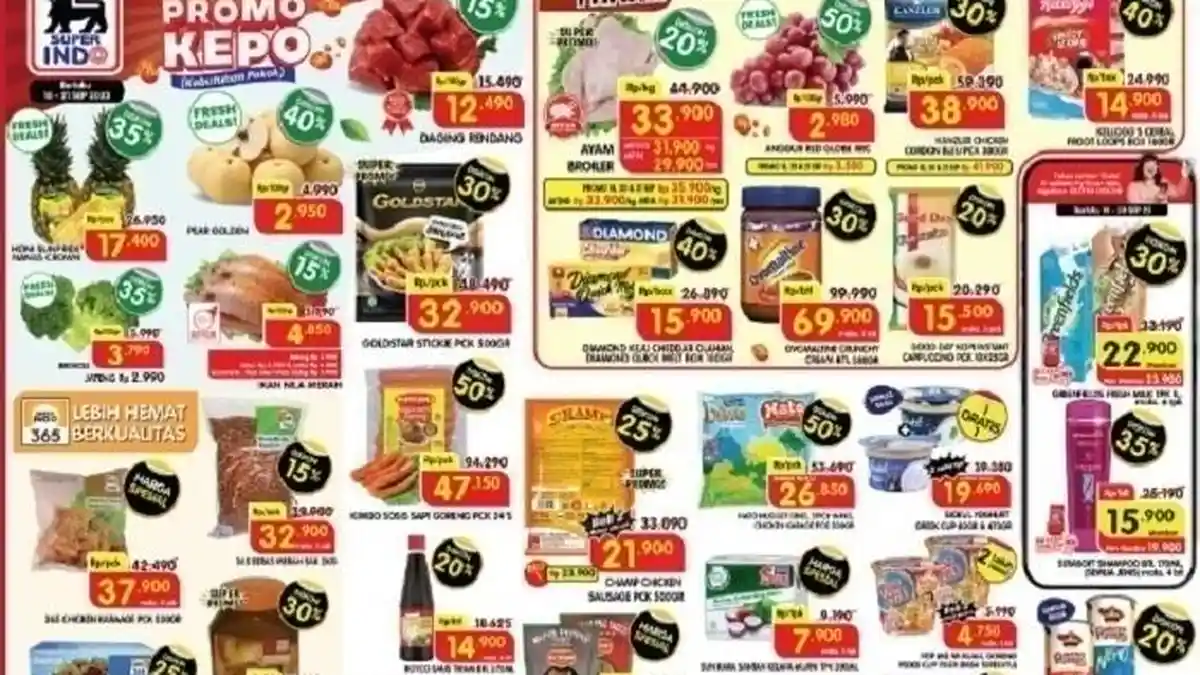 KATALOG Promo JSM Superindo Hari Ini 22 September 2023 Serba Diskon 50 Persen, Popok Rp50 Ribuan